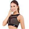 Marble Sublimated Bra With Powernet