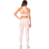 FLEXMEE 902032 Criss-Cross Shiny Pink Sports Bra for Women
