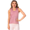 Pink Sleeveless Hooded Tank Top for Women