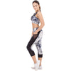 Marble Sublimated Capri Leggings With Pockets