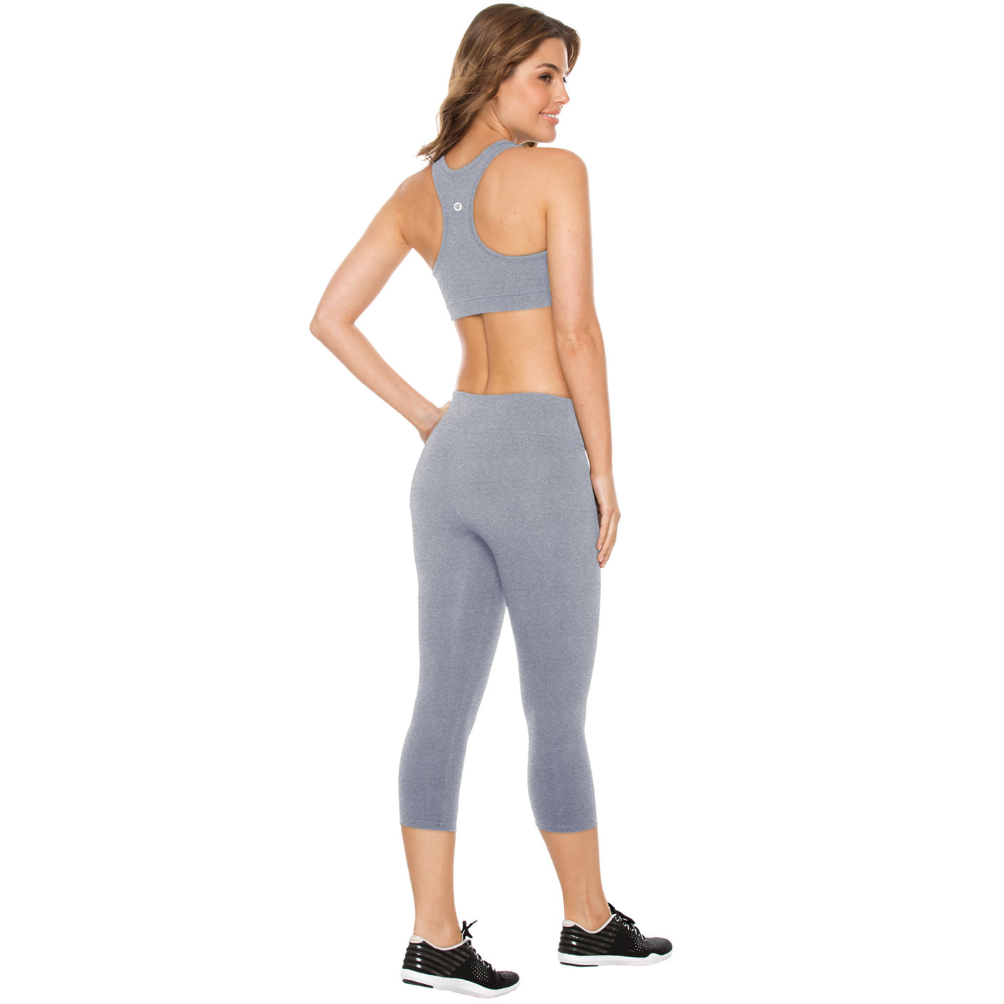 Womens Liberty Mid Rise Workout Slimming Capri Leggings - Flexmee US