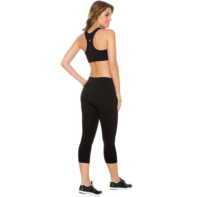 Womens Liberty Mid Rise Workout Slimming Capri Leggings