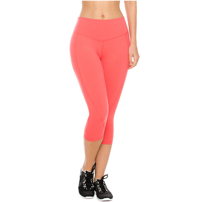 Buy Sweet Dreams Women Solid Nylon Spandex Mid Rise Athleisure Capri-Pink  online