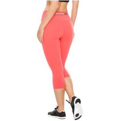 Activewear Womens Mid Rise Workout Leggings - Capri US Flexmee