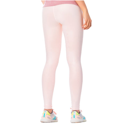 High-Rise Shimmer Pink Sports Leggings for Women